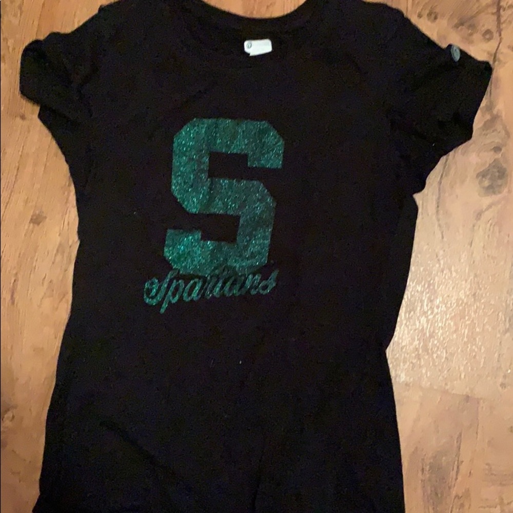 black spartan t-shirt